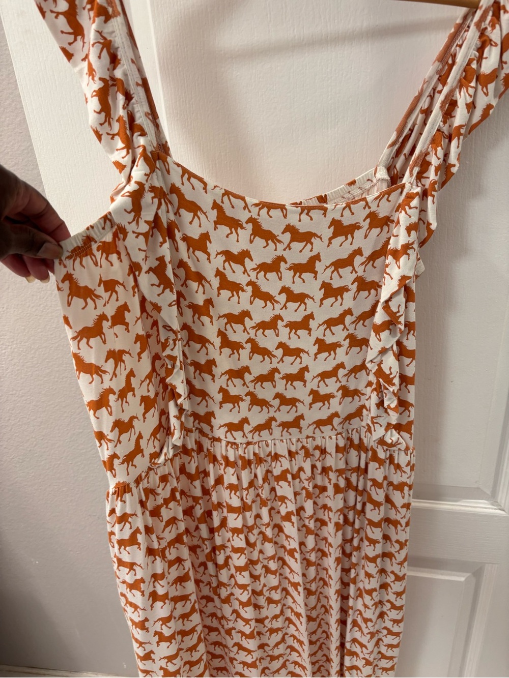 kate quinn Horse Motif Sleeveless Midi Dress Bamboo Viscose Plus size XXL - Picture 7 of 10